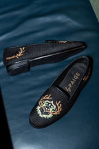 Antler Crest Needlepoint Loafer