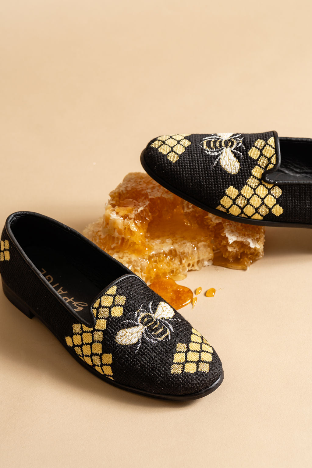 Honeycomb Bee Needlepoint Loafer
