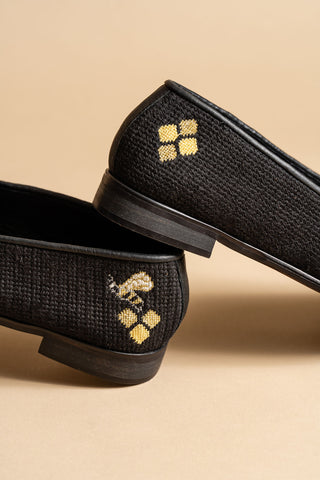 Honeycomb Bee Needlepoint Loafer Alternate View