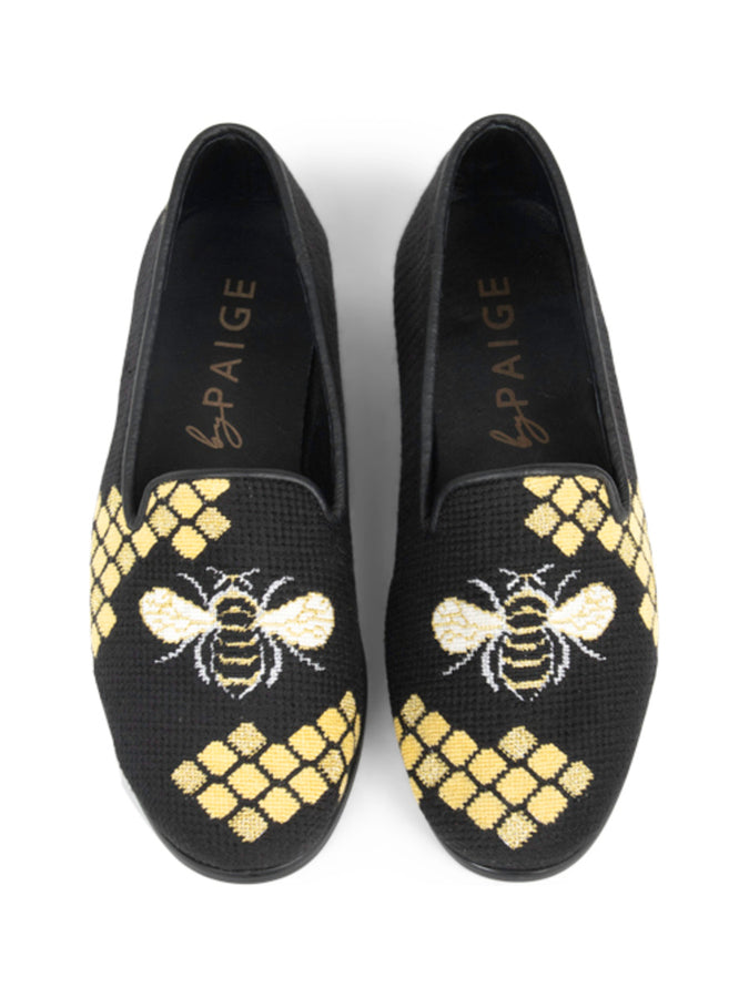 Honeycomb Bee Needlepoint Loafer