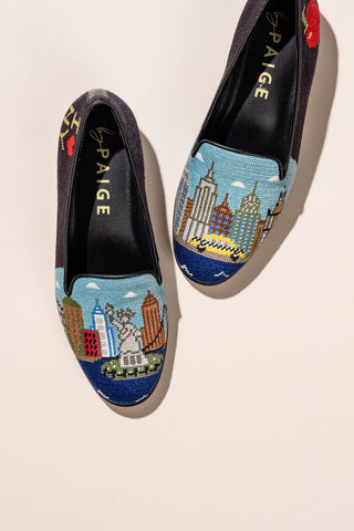 I Love New York Needlepoint Loafer