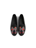 Needlepoint Loafer in Tartan Bow