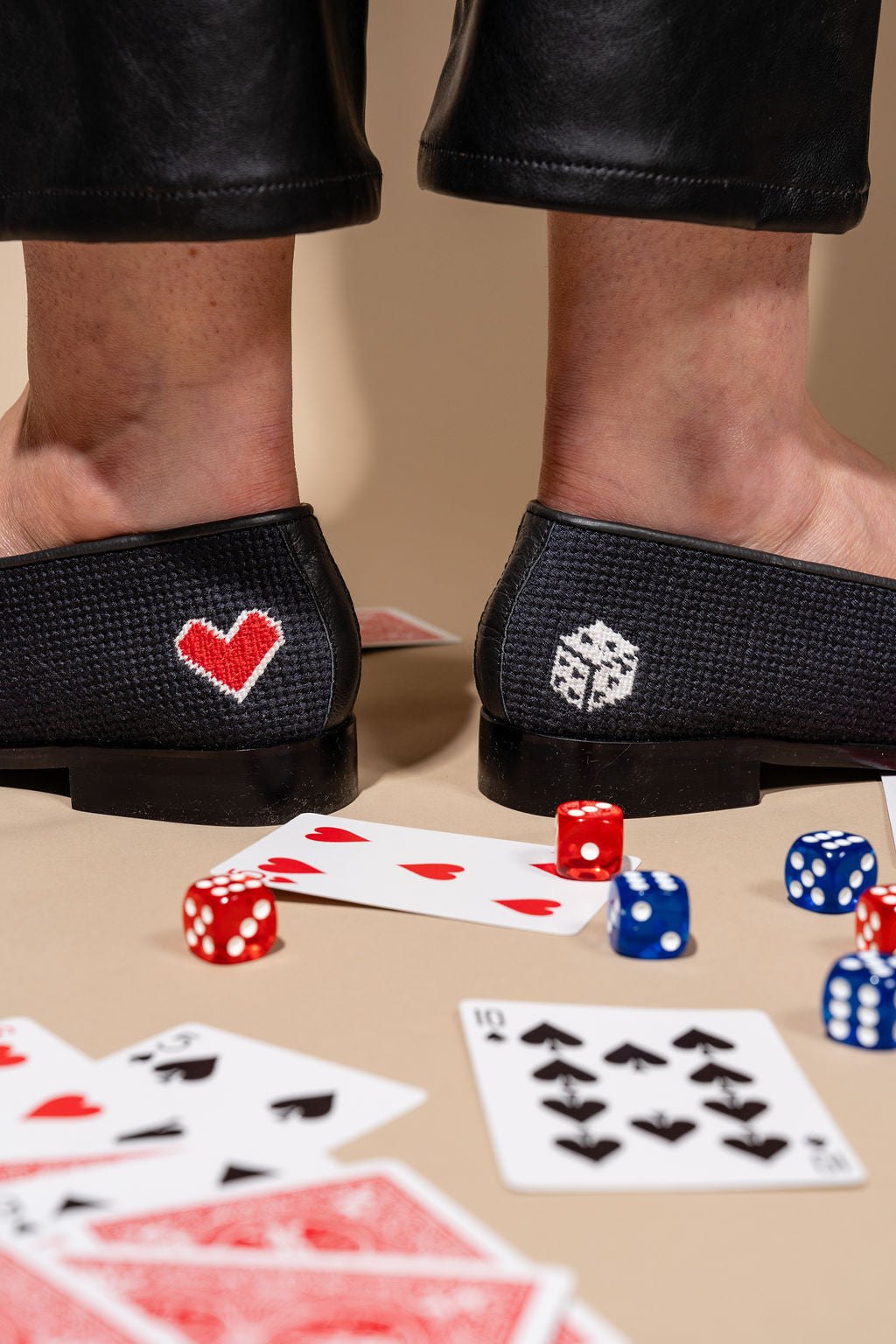Queen of Cards Needlepoint Loafer