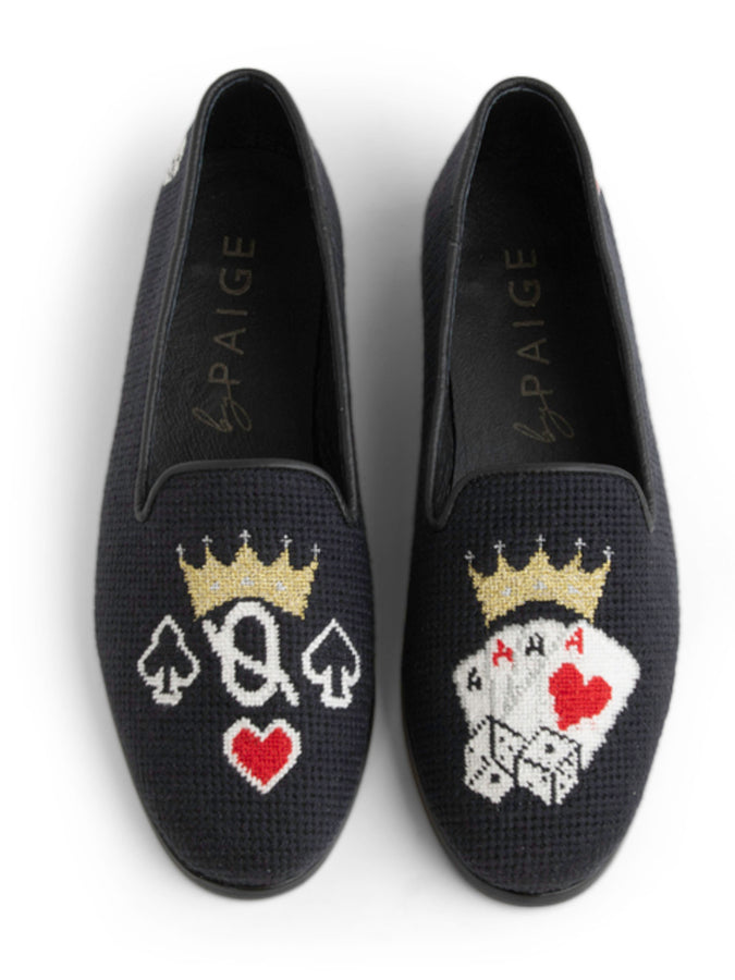 Queen of Cards Needlepoint Loafer