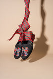 Tartan Bow Needlepoint Loafer