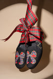 Tartan Bow Needlepoint Loafer