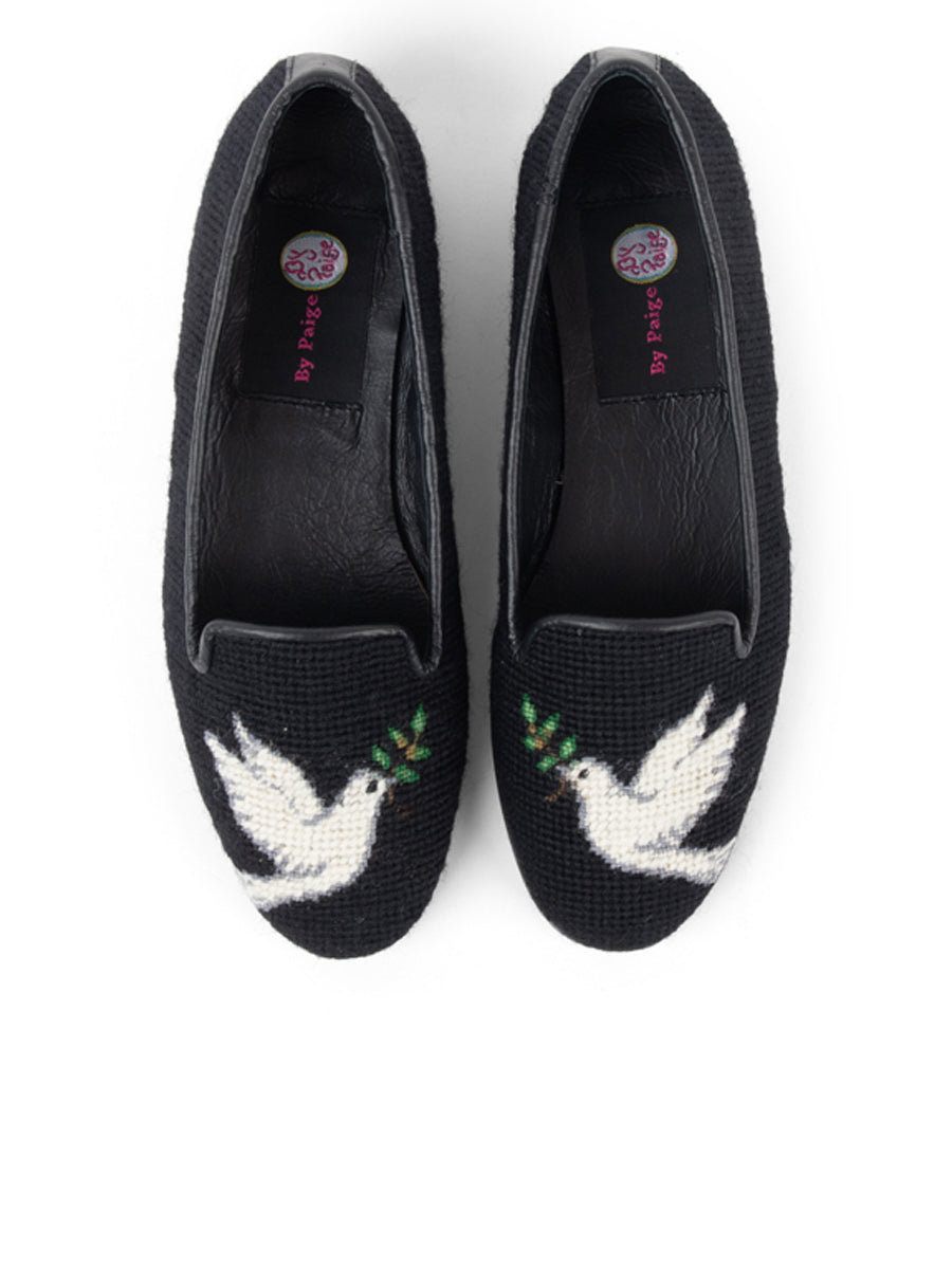 Dove Needlepoint Loafer