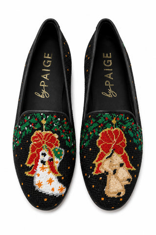 Bells & Stocking Needlepoint Loafer