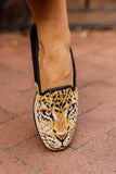 Big Cat Needlepoint loafer