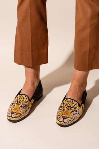 Big Cat Needlepoint loafer