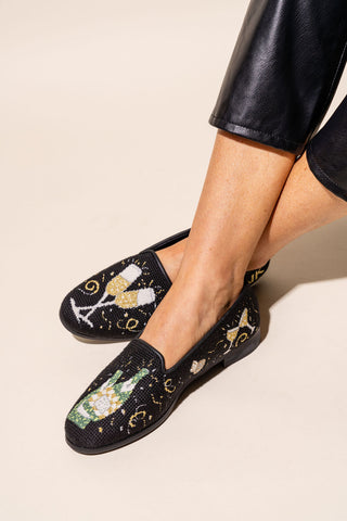 Champagne Needlepoint Loafer