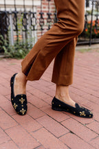 Fleur de Lis Needlepoint loafer