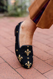 Fleur de Lis Needlepoint loafer