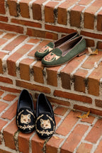 Fox and Wreath Needlepoint Loafer
