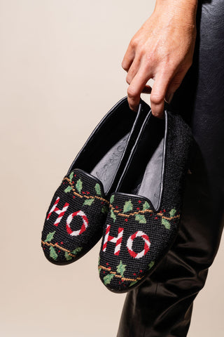 HO HO Needlepoint loafer Alternate View