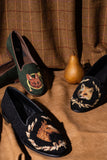 Horse and Wreath Needlepoint Loafer