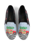 Needlepoint Loafer in Christmas Tree Farm