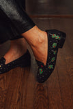Needlepoint Loafer in Olive You