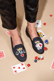 Needlepoint Loafer in Queen of Cards