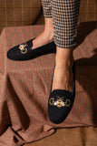 Needlepoint Loafer in Snaffle Bit Bee