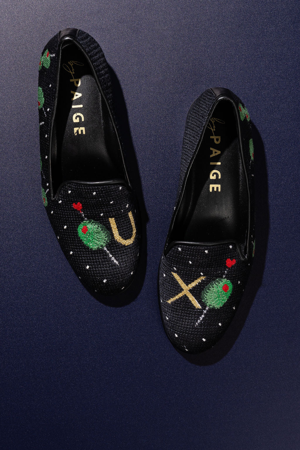 Olive You Needlepoint Loafer