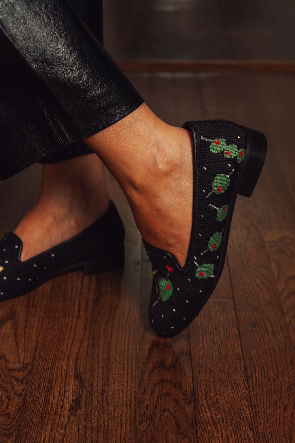 Olive You Needlepoint Loafer