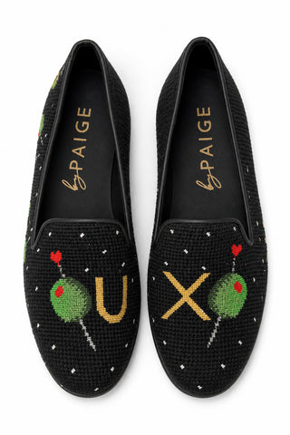 Olive You Needlepoint Loafer