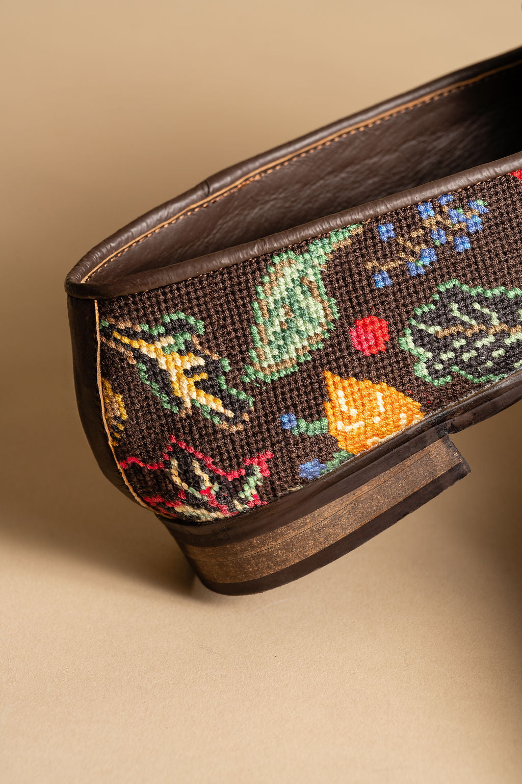 Fall Leaves Needlepoint Loafer