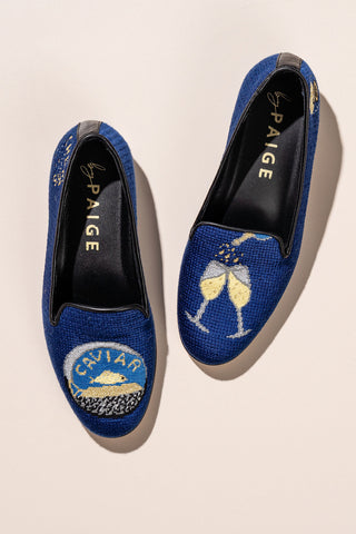 Champagne & Caviar Needlepoint Loafer