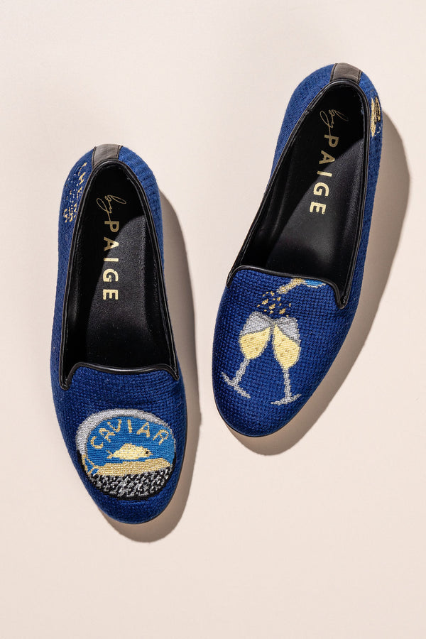 Champagne & Caviar Needlepoint Loafer