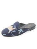 Needlepoint Mule in Crab