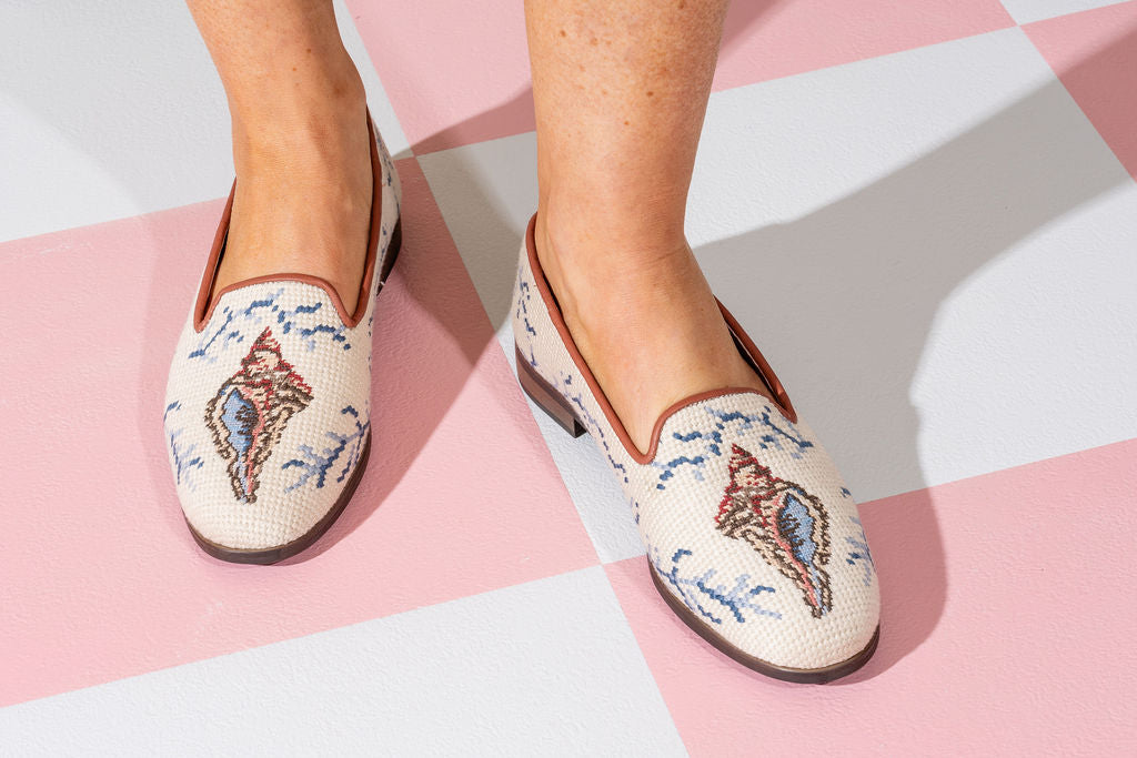 Shell Needlepoint Loafer
