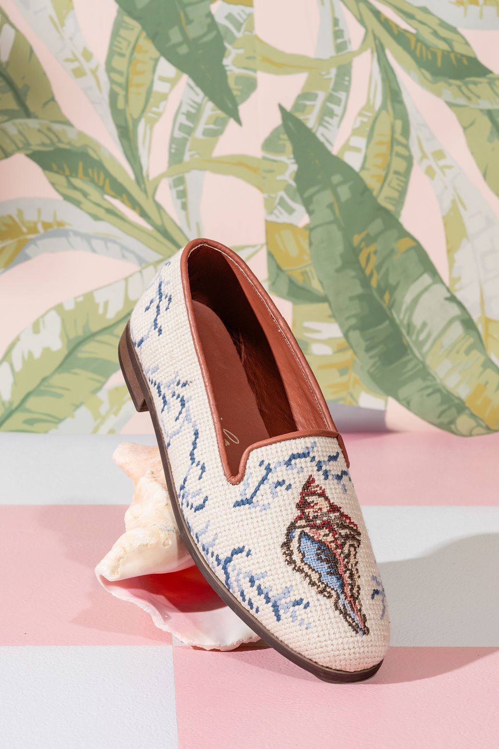 Shell Needlepoint Loafer