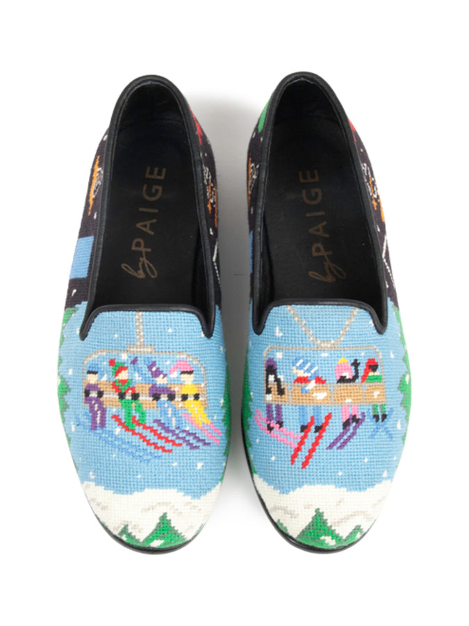 Needlepoint Loafer in Gone Skiing