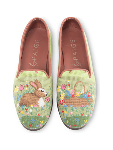 Needlepoint Loafer in Spring Bunny