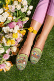 Spring Bunny Needlepoint Loafer