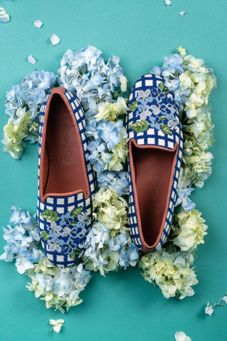 Hydrangea Needlepoint Loafer Alternate View