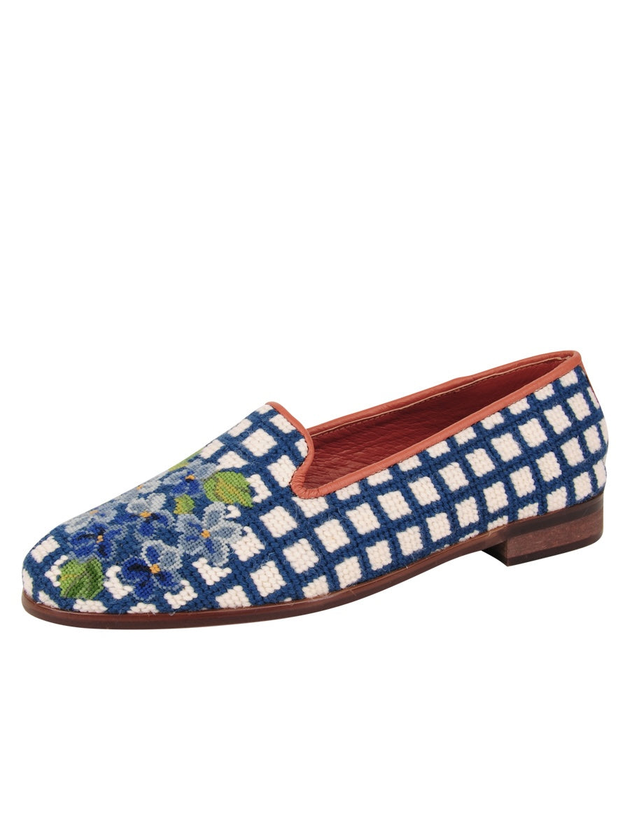 Hydrangea Needlepoint Loafer