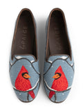 Winter Cardinal Needlepoint Loafer