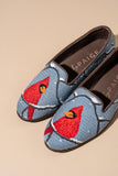 Winter Cardinal Needlepoint Loafer