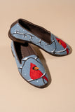 Winter Cardinal Needlepoint Loafer