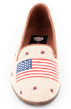 American Flag Needlepoint Loafer