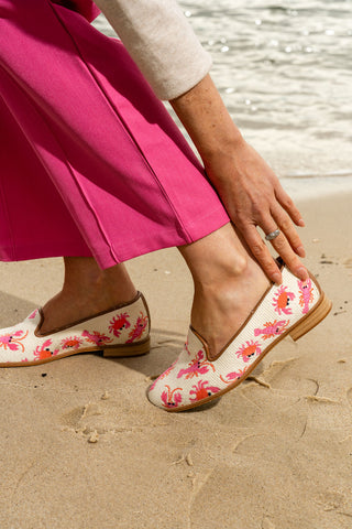 Crab & Lobster Needlepoint Loafer Alternate View