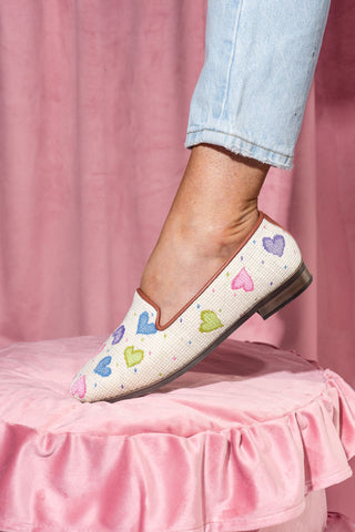 Hearts Needlepoint Loafer