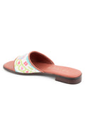 Preppy Paisley Needlepoint Sandal