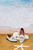 Needlepoint Loafer in Scallop with Pearl