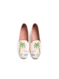 Needlepoint Loafer in Flamingo & Palm Tree