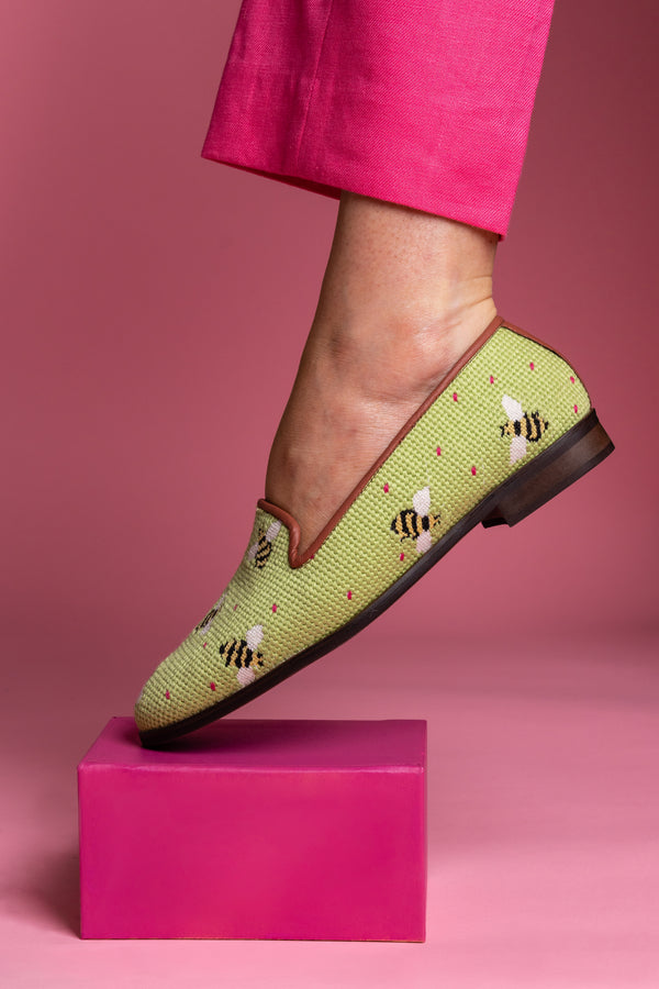 Bumblebees Needlepoint loafer