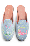 Needlepoint Mule in Golf