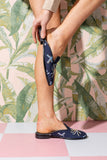 Crab Needlepoint Mule